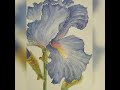 HOW TO CREATE SIMPLY IRIS | EASY WATERCOLOR FOR BEGINNERS