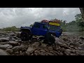 Rainy day Adventure Triple Traxxas Off Road RC Land Rover Defender , Ford Bronco , Sport high trail