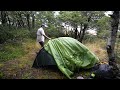 CAMPING in RAIN on Mountain - Dog - TENT and TARP