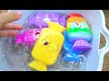 Making Rainbow Monkey Bathtub by Mixing SLIME in Cocomelon, Unicorn CLAY Coloring! Satisfying ASMR
