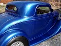 1934 Chevrolet 3 window coupe street rod walk around