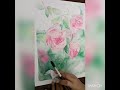 LOOSE WATERCOLOR FLOWERS / Watercolor painting / Time Lapse Video