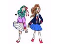 Opposite twin speedpaint ~ Iris and Irene