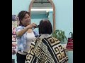 She really like the results How to do bob haircut july 27