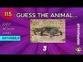 Guess 150 Animals in 3 Seconds 🦁🐼🐵 | EASY to IMPOSSIBLE