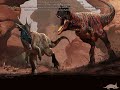 Path of titans: Ceratosaurus vs sub rex. Did he hack at the end? Say in comments