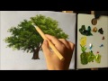 How to Paint a Tree with Acrylic lesson 16
