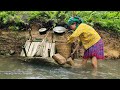 The 15-year-old girl ran away from the flood waters.Her belongings were burned in the terrible flood