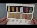 My tiniest art haul - handmade metallic watercolours