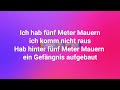 5 Meter Mauern - Elen | Lyrics | Made by KingOfLyrics