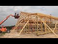 Complete POLE BARN construction TIME LAPSE!!