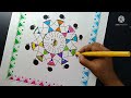 How to Draw Warli Painting||Folk Art||Tribal Art||Easy Warli Art For Beginners