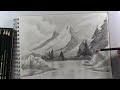 How to draw realistic mountains with pencil, step by step and easy 2 : Drawing The Easy Way