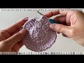 Easy Crochet Flower Coasters for Beginners (English Instructions)