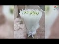 100 Tulips flower bouquet wrapping technique. Flower Bouquet arrangement. Flower bouquet