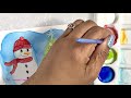 182] ALCOHOL INK ❄️ DOUBLE Tutorial - 2 Snowman Paintings Perfect for Cards & Ornaments