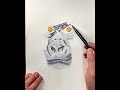 WATERCOLOR TECHNIQUE OF GORILLA IN  REAL TIME