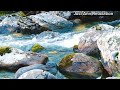 Mountain stream nature sounds with relaxing music  | sleep music,relax music,healing music  3hours