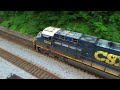 CSX Trains Rolling Thru Spring in the Appalachians