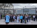 Choir Sings National Anthem in Front of White House - North High School, North St. Paul March 2024