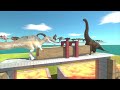 Which dinosaur push harder? Which dinosaur is stronger? - Animal Revolt Battle Simulator