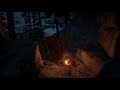 Take shelter from a thunderstorm in a cave | RDR 2 Ambience