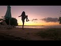 4 min. Standing Yoga Flow in Little Bay, Jamaica #hyyer #yoga #balance #focus #jamaica #sunrise