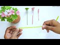 DIY Pipe Cleaner Four - Leaf Clover🩷💚 | Fuzzy wire  Lucky Leaf plant | Chenille wire Lucky Leaf