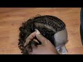 Wefted Human Hair Crotchet Braids Method 1