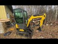 Chinese mini excavator first service, swing motor almost destroyed itself.