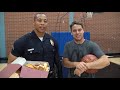 Challenging POLICE OFFICER to Basketball Trick Shot H.O.R.S.E. *WINNER GETS THE DONUTS 🍩!*