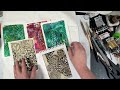 Sgraffito on the gelli plate: easy, quick printmaking effects