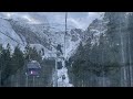 Titlis, Engelberg, (Switzerland) Cable Car Going Up December 2022