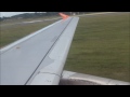 Landing in Edinburgh Airport. Airbus A320