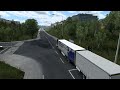 Early Morning Double trailer delivery to Scenic Routes of Sweden | #ets2  1.49