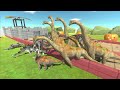 Epic Castle Battle - All Dinosaurs VS Range Team - Animal Revolt Battle Simulator
