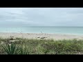 cloudy rainy atlantic ocean beach day in melbourne beach florida @zenbeachseconds