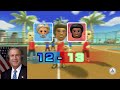 US Presidents Play Wii Sports Basketball ft. Lebron