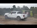 Toyota hilux vs ford ranger tug of war !