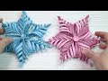 AMAZING SNOWFLAKE ❄❄❄ From glitter foamiran ❄ Decoration for the New Year ❄ Christmas DIY