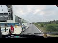 VOLVO BUS DANGEROUS CHASING & OVER TAKING AT FULL SPEED 120/h 😱| CHASING ANOTHER VOLVO BUS