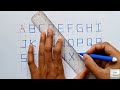 Free Hand Lettering - Alphabets| Vertical Lettering | Engineering Drawing