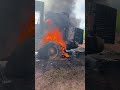 Máquina queimada pelo governo