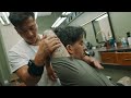 STRONG Relaxing Barber Chair Massage  @TaoChiKai  Qi Gong Master #asmr