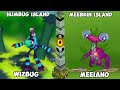 Humbug island VS Meebkin island | Island's monsters comparison | my singing monsters