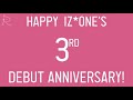 IZ*ONE's 3rd Debut Anniversary + 57 Days before Christmas!