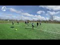 Football Coordination, Passing Drills and Technique Training