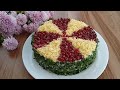 Salat resepti.Çox dadlı qat-qat salat resepti