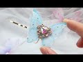 💙Bling bling 3D butterfly hairpin making as if a butterfly is flying and sitting DIY💙