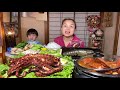 Delicious Dzung Hot Pot Sour Lobster Spicy & Octopus Egg Super Big 4kg Grilled Delicious